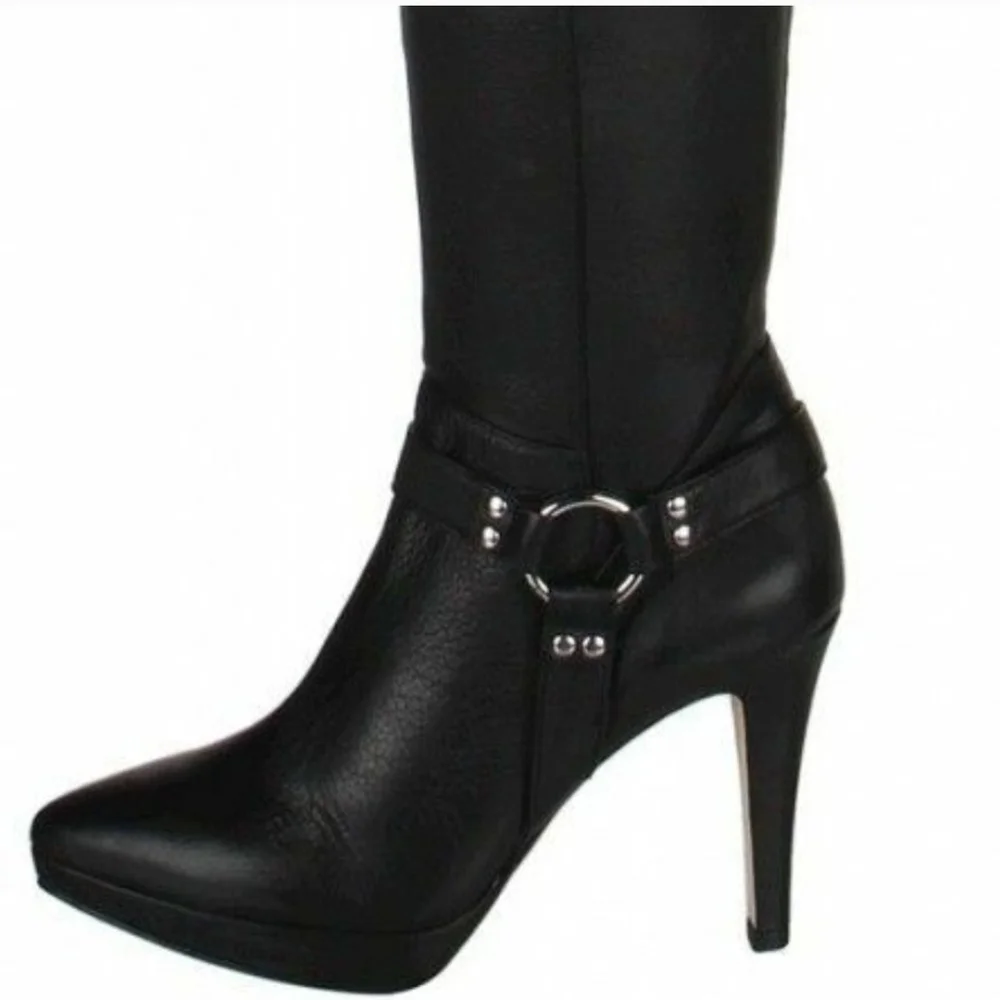 Ros Hommerson women's boots black over the knee Tease size 8.5 WW